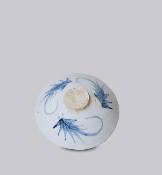 Blue and White Porcelain Couplet Conical Bowl - LaFayes