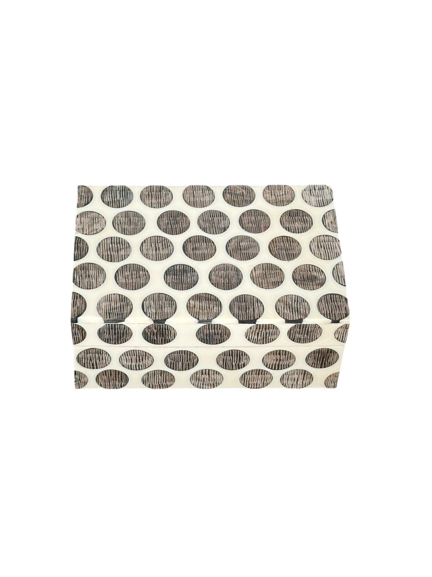 Box with Chiseled Circles of Horn - The Art of Broken Pieces