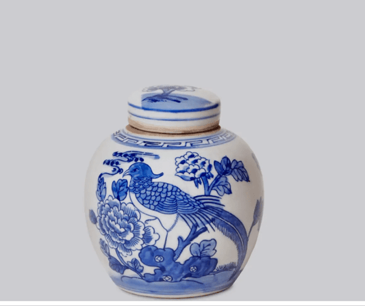 B&W Golden Pheasant Storage Jar - LaFayes