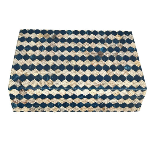 Carved Bone Inlay Decorative Box - The Art of Broken Pieces