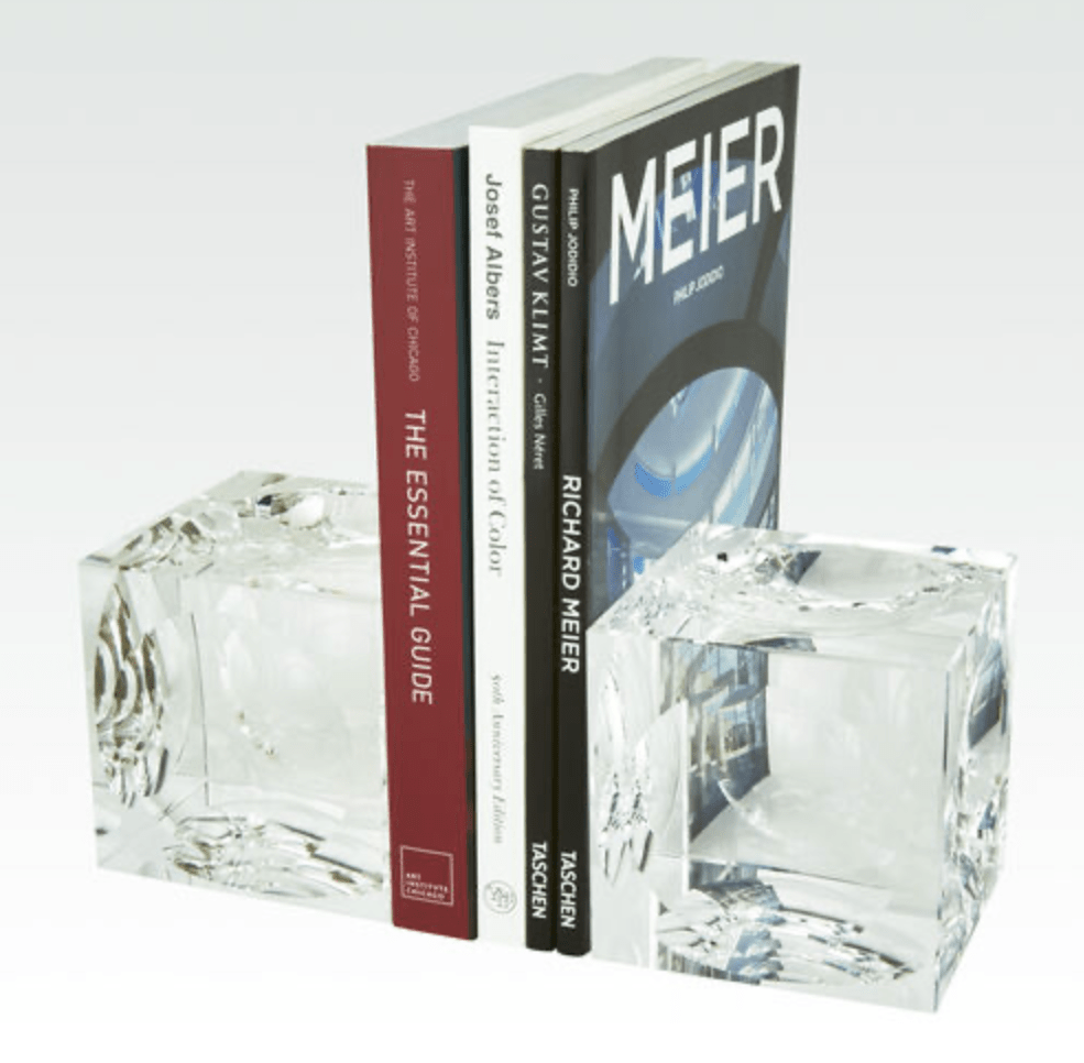 Crystal Cube Bookend - Pr. - LaFayes