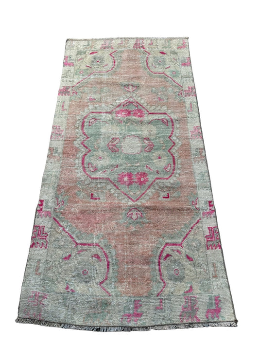 Hand - knotted Turkish Oushak Vintage Rug - The Art of Broken Pieces