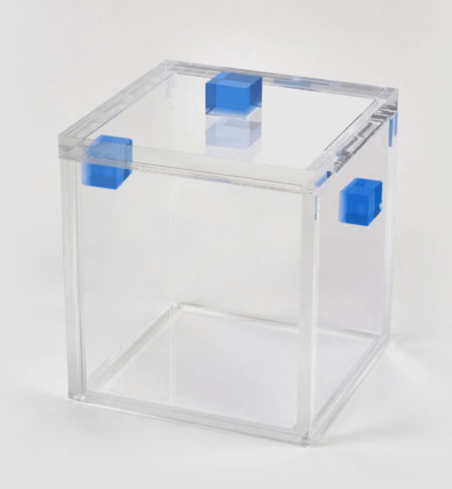 Ice Bucket with Blue Handles/Lid - LaFayes