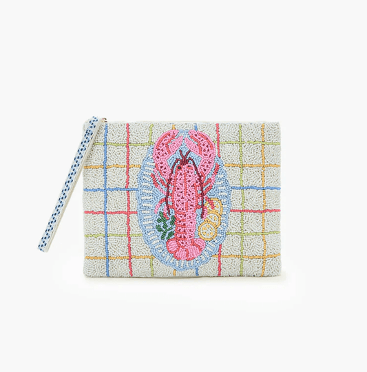 Lobster Beaded Wristlet Clutch - LaFayes