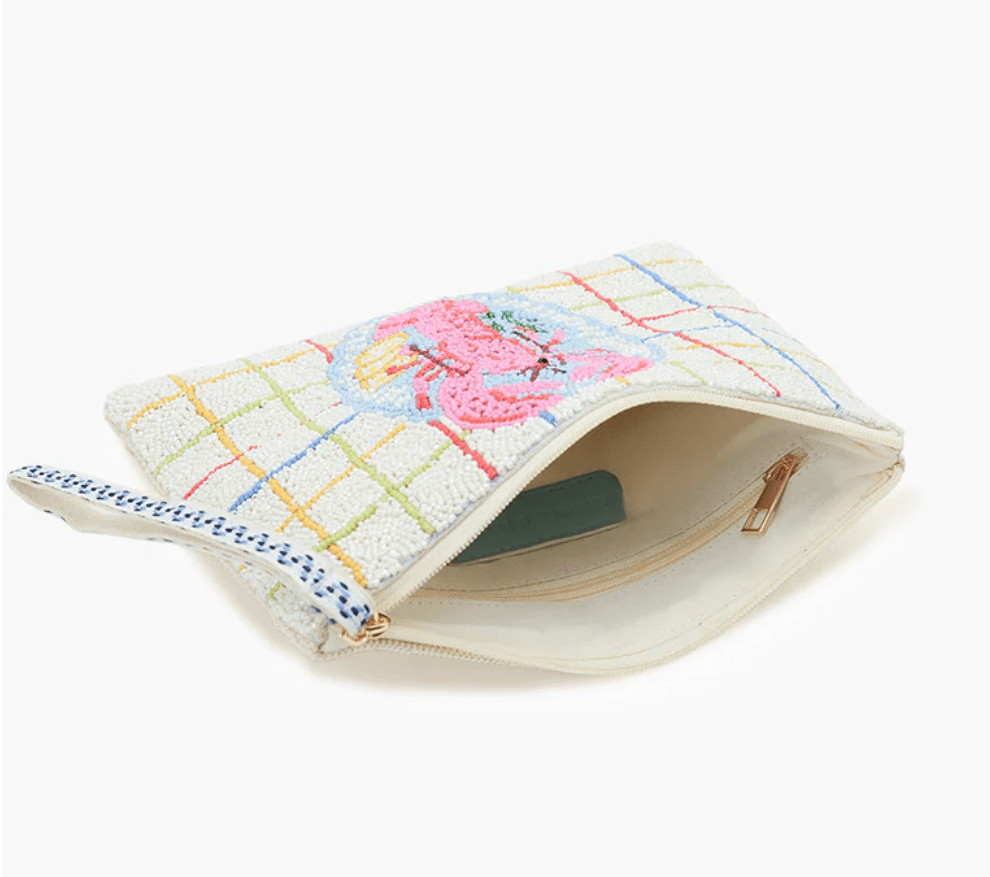 Lobster Beaded Wristlet Clutch - LaFayes