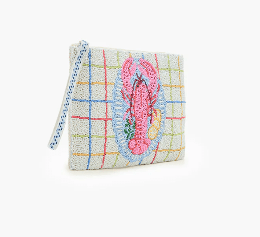 Lobster Beaded Wristlet Clutch - LaFayes