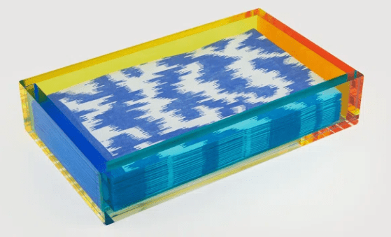 Lucite Towel Tray Multi Color - LaFayes