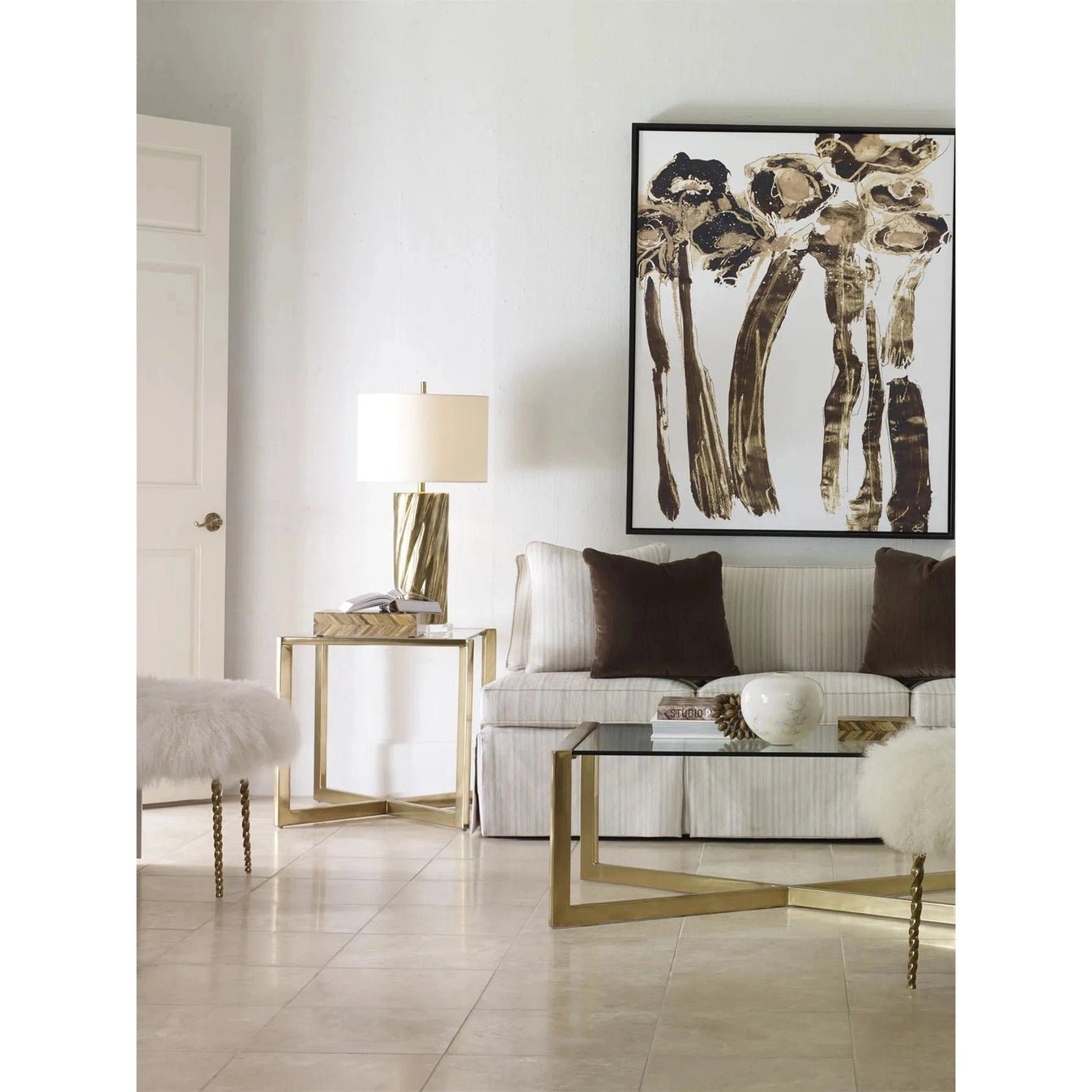 Lyndon Lamp Table (Pride Sasser - Century) - The Art of Broken Pieces