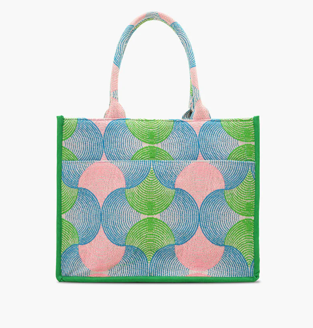 Mahjong Beaded Lg. Tote - LaFayes