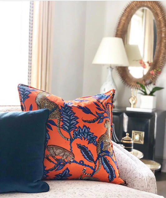 Monkey Bean Pillow - Velvet - Flame - The Art of Broken Pieces