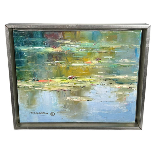 Silver Framed Lily Pads - The Art of Broken Pieces