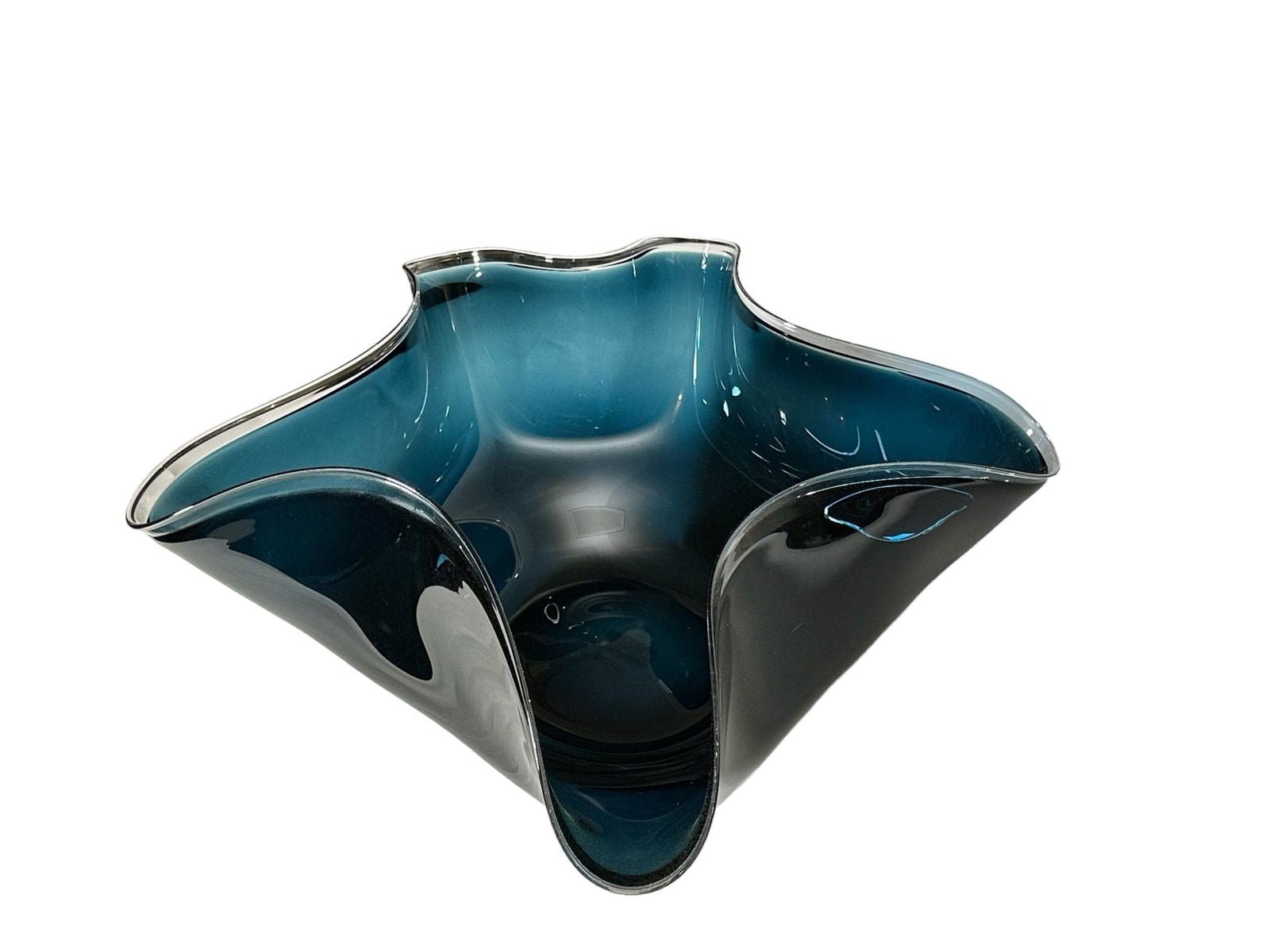 Tropezana Blue Wave Glass Bowl - The Art of Broken Pieces