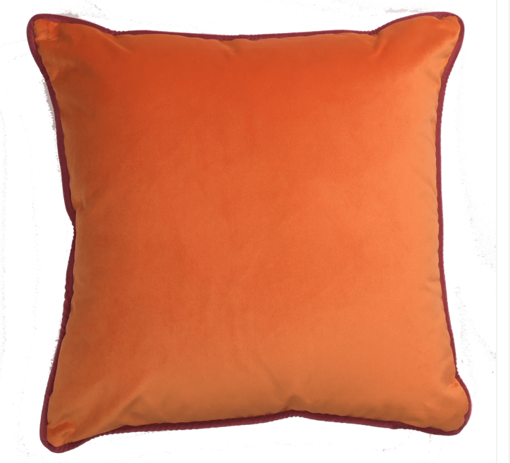 Velvet Pillows 22" Pink/Orange - LaFayes