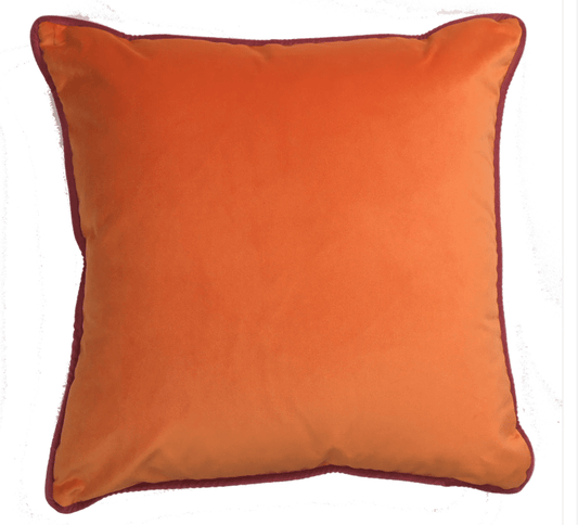 Velvet Pillows 22" Pink/Orange - LaFayes