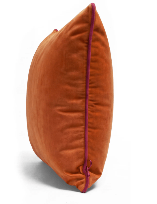 Velvet Pillows 22" Pink/Orange - LaFayes