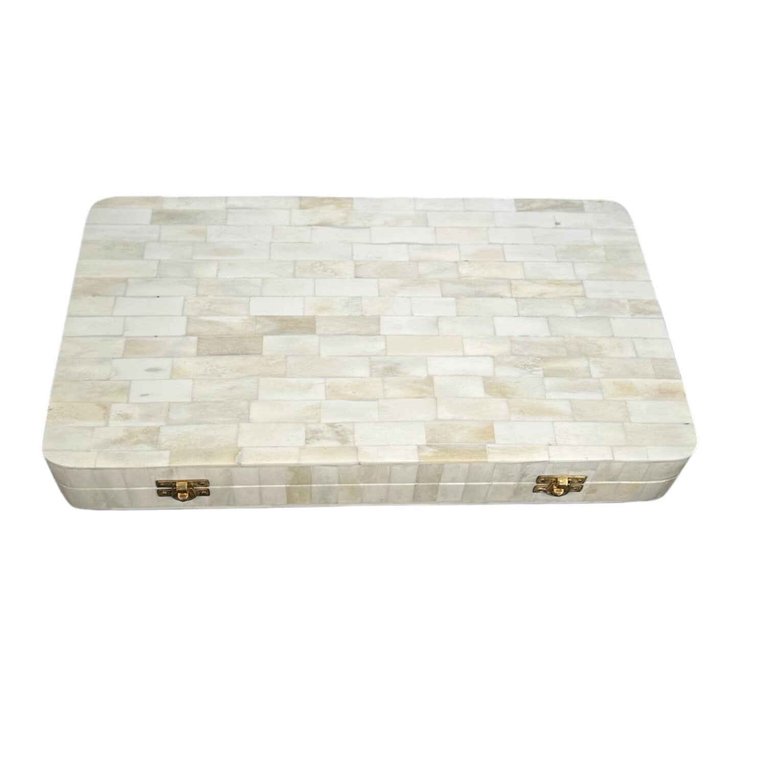 White Bone Backgammon Set - The Art of Broken Pieces
